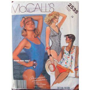 intage ©1996 - McCall's 2535 Pattern - Misses' one-piece swimsuits - size 14